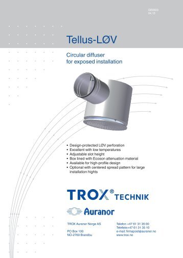 Tellus-LÃV - TROX Auranor Norge as