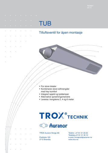 LÃV-R TUB - TROX Auranor Norge as