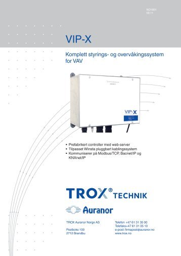 LÃV-R VIP-X - TROX Auranor Norge as