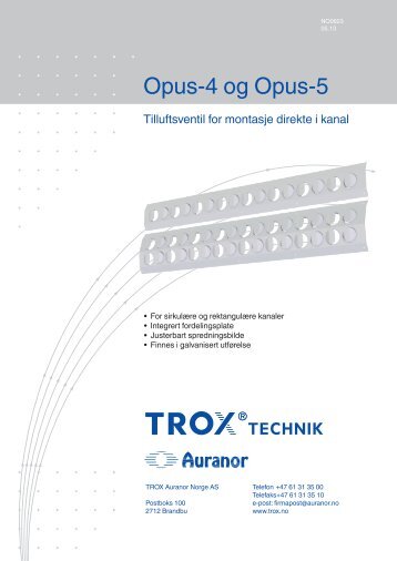 LÃV-R Opus-4 og Opus-5 - TROX Auranor Norge as
