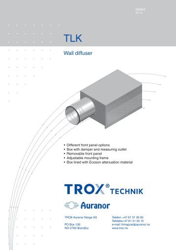 LÃV-R TLK - TROX Auranor Norge as