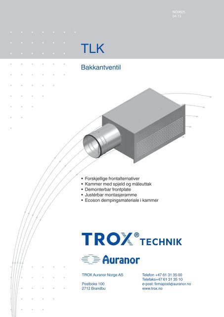 LÃV-R TLK - TROX Auranor Norge as