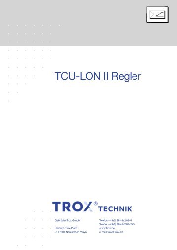 TCU-LON II Regler - Trox