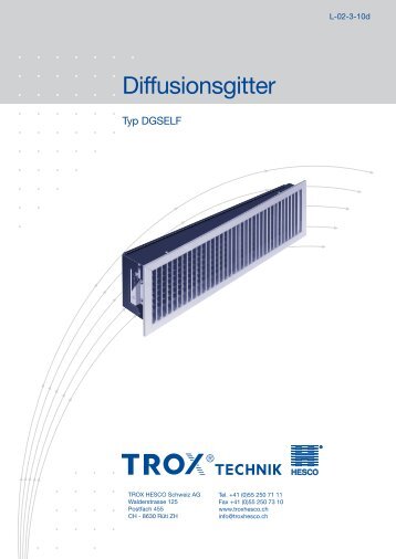 Diffusionsgitter Typ DGSELF - Trox