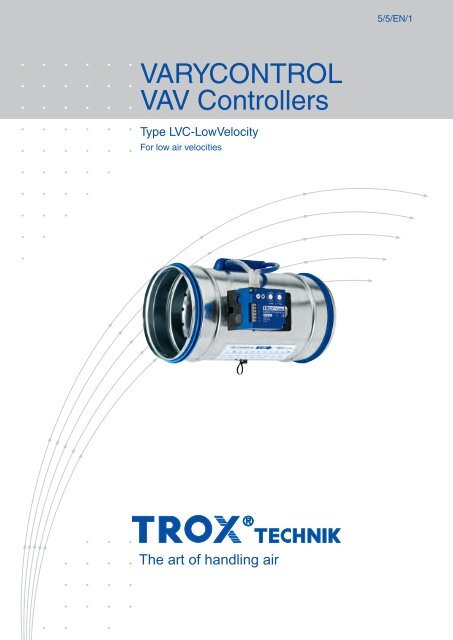VAV Controllers LVC-LowVelocity - TROX