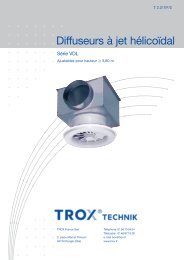 Brochure technique Serie VDL - TROX