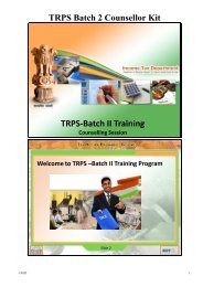 TRPS-Batch II Training - income tax return preparation scheme