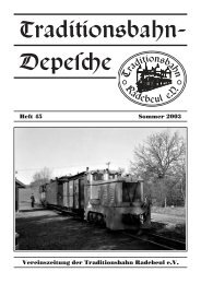 Heft 45 â Sommer 2003 - Traditionsbahn Radebeul eV