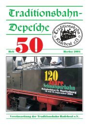 Heft 50 â Herbst 2004 - Traditionsbahn Radebeul eV