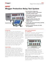 MPRT Megger Protective Relay Test System - TRS-RenTelco