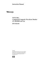 Instruction Manual WFM 300A Component ... - TRS-RenTelco