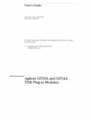 Agilent 54753A and 54754A TDR Plug-in Modules