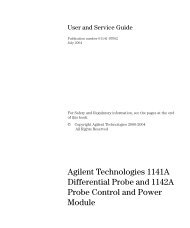 1141A Differential Probe and 1142A Probe Control ... - TRS-RenTelco