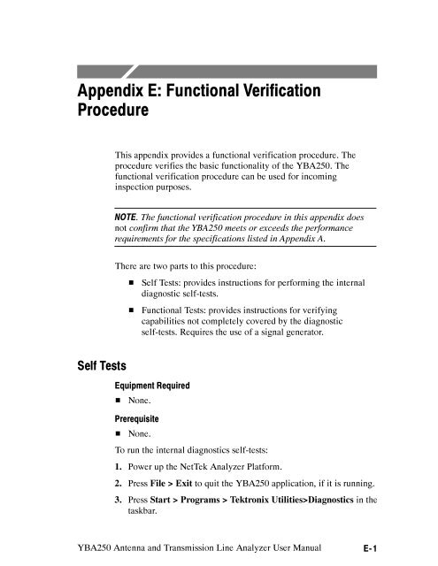 YBA250 Antenna and Transmission Line Analyzer User Manual