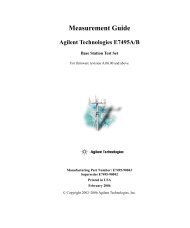 Measurement Guide Agilent Technologies E7495A/B - TRS-RenTelco