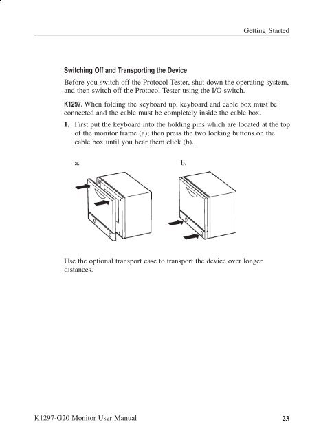 User Manual K1297-G20 Monitor Protocol Tester ... - TRS-RenTelco