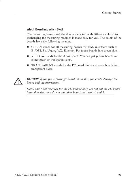 User Manual K1297-G20 Monitor Protocol Tester ... - TRS-RenTelco