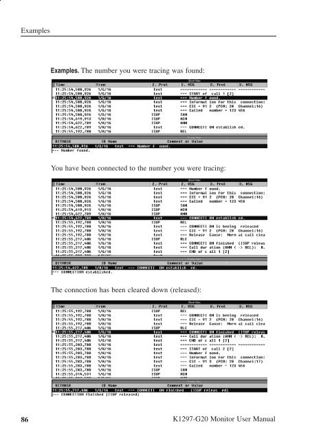 User Manual K1297-G20 Monitor Protocol Tester ... - TRS-RenTelco