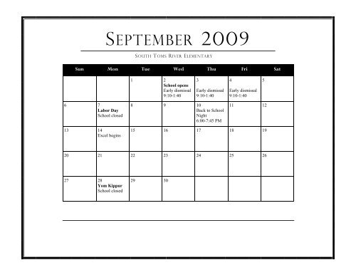 Toms River Regional School Calendar – Get Calendar 2023 Update