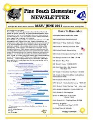 Pine Beach Elementary NEWSLETTER - Toms River Regional ...