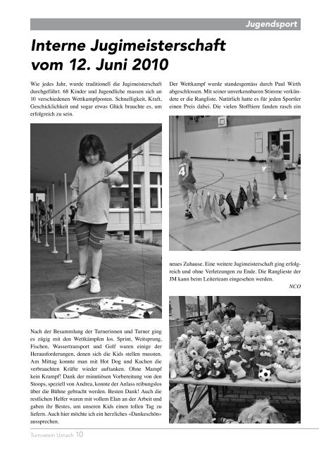 aktiv August 2010 - Turnverein Uznach