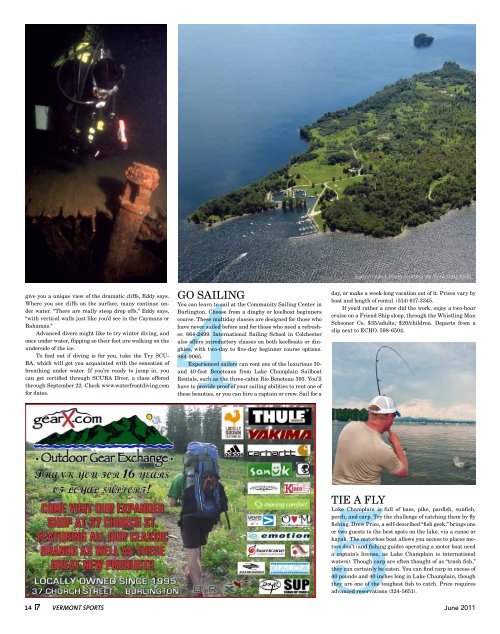 Our Great Lake - Vermont Sports Magazine
