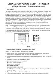 7 Day Digital EasyStat User Instructions - Alpha boilers