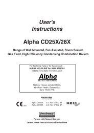 CDX User Instructions - Alpha boilers