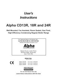 CDR User Instructions - Alpha boilers