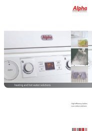 High Efficiency Heating Solutions for the Home - Alpha boilers