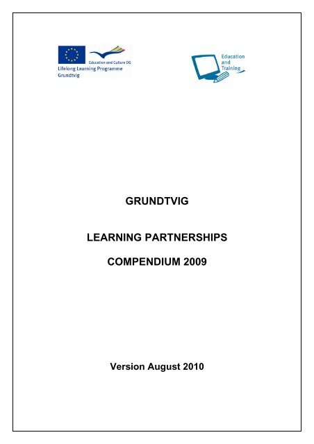 grundtvig learning partnerships compendium 2009 - European ...