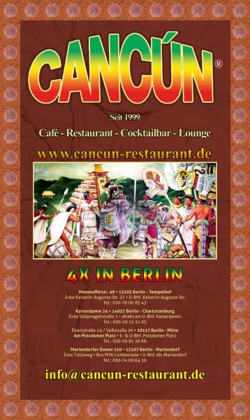 4X IN BERLIN - cancun-restaurant.de