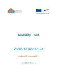 Mobility Tool Beneficiary User Manual - Agencija za mobilnost i ...