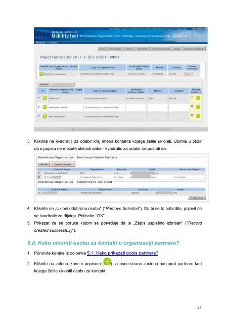 Mobility Tool Beneficiary User Manual - Agencija za mobilnost i ...