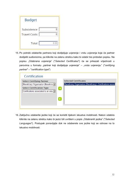 Mobility Tool Beneficiary User Manual - Agencija za mobilnost i ...