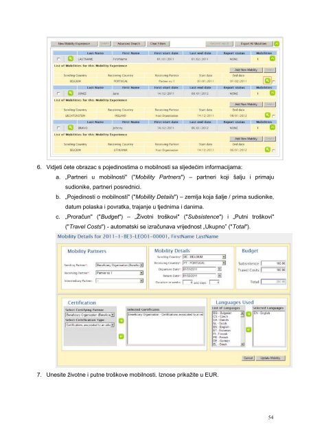 Mobility Tool Beneficiary User Manual - Agencija za mobilnost i ...