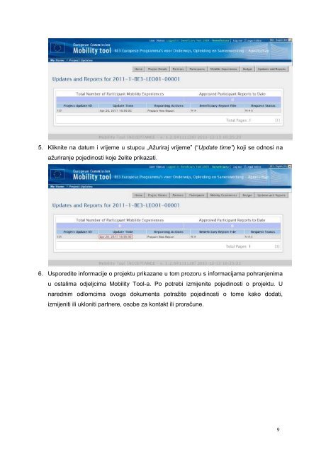 Mobility Tool Beneficiary User Manual - Agencija za mobilnost i ...