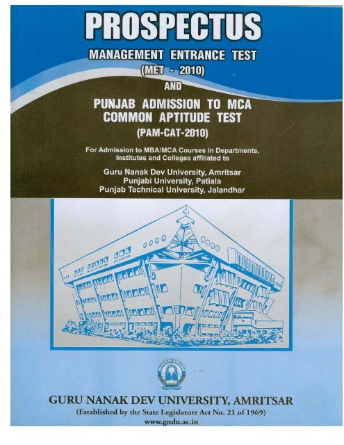 Contents - Guru Nanak Dev University