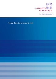 Annual Report and Accounts 2008 - The Health Insurance Authority