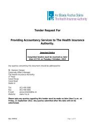 Tender Request For Providing Accountancy Services to The Health ...