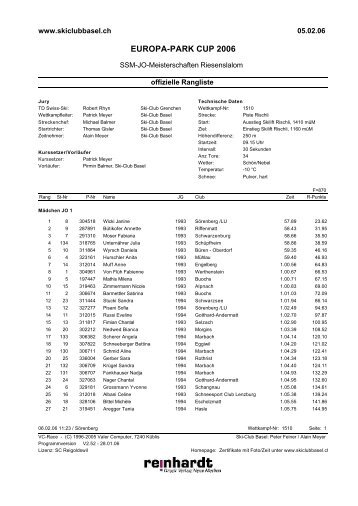 europa-park-cup-2006-ssm-jo-meisterschaften-alle ... - Ski-Club Basel