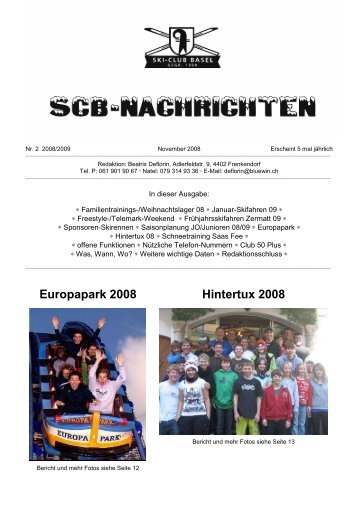 Ausgabe 2007/2009 Nr. 2 - Ski-Club Basel