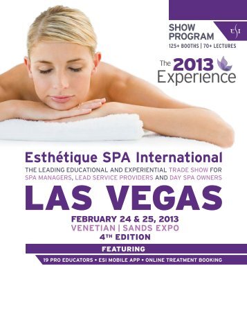 show program - Esthetique SPA International