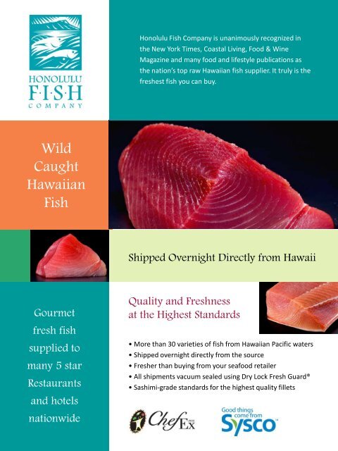 Wild Caught Hawaiian Fish - Sysco