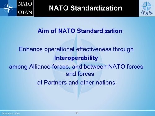 NATO Standardization Agency - The Bolin Group