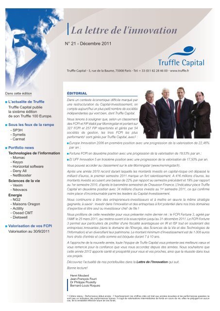 Version pdf - Truffle Capital