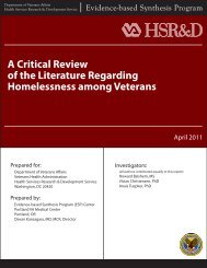 A Critical Review of the Literature Regarding Homelessness among ...