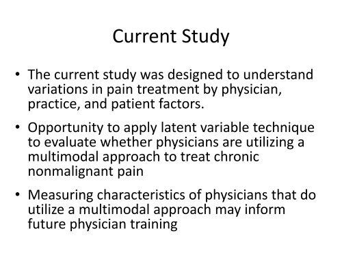 Understanding Primary Care Physicians' Treatment of Chronic Low ...