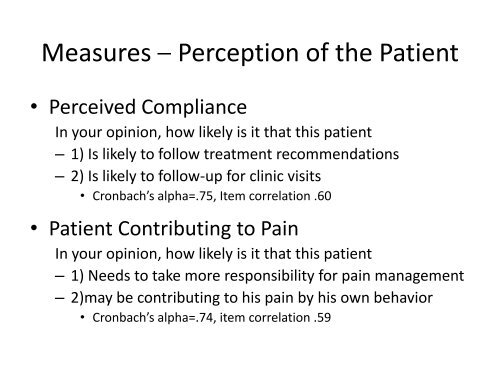 Understanding Primary Care Physicians' Treatment of Chronic Low ...