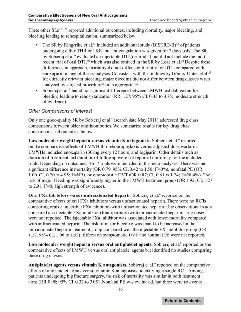 Comparative Effectiveness of New Oral Anticoagulants for ...